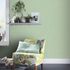Non-woven wallpaper plain textile look light green 10563-07 1