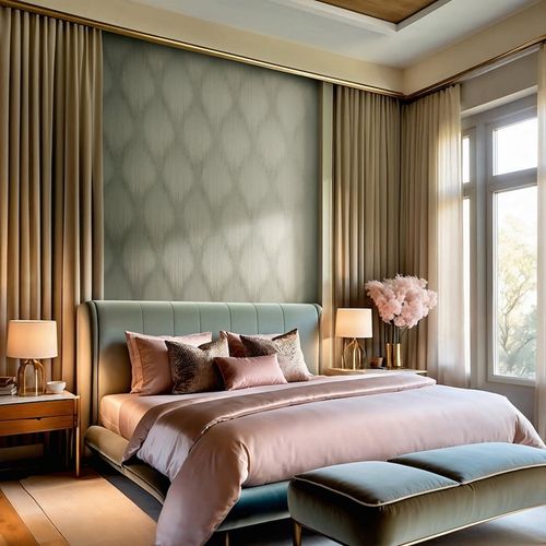 Wallpaper Papis Loveday Graphic Green Metallic 35803