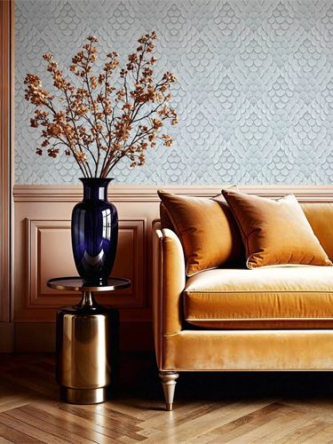 Wallpaper Papis Loveday 3D Look Graphic Light Blue 35813