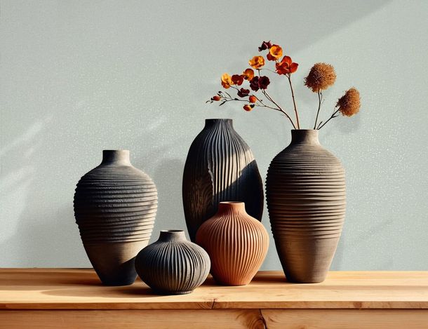 Wallpaper Papis Loveday Plain Plaster Look Light Blue 35821