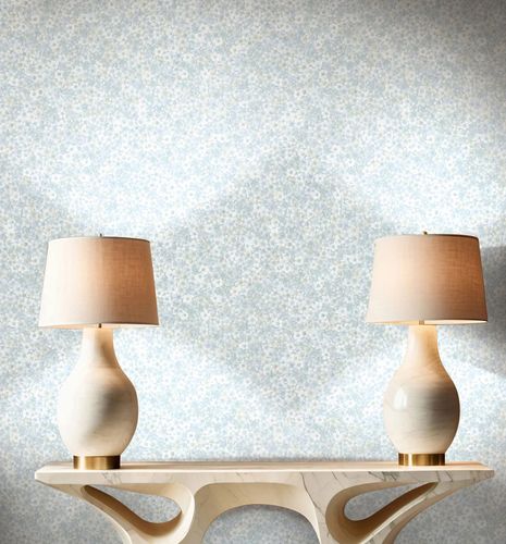 Wallpaper Papis Loveday Floral Floral Blue Grey Cream 35841