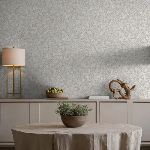 Wallpaper Papis Loveday Floral Beige Grey Blue 35843
