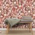Non-woven Wallpaper Floral Flowers Red Pink Brown 10586-06 5