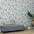 Non-woven Wallpaper Flowers Blue Cream Brown 10586-09 1