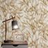 Non-woven Wallpaper Leaves Cream Brown Glitter 10587-11 5