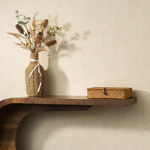 Non-woven Wallpaper Graphic Plain Beige Taupe 10589-02
