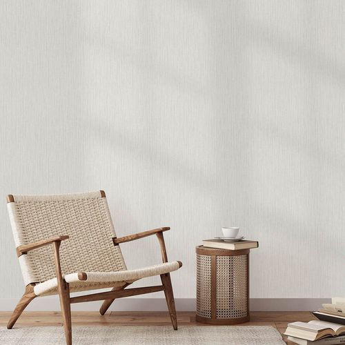 Non-woven Wallpaper Plain Cream Taupe Glitter 10590-38