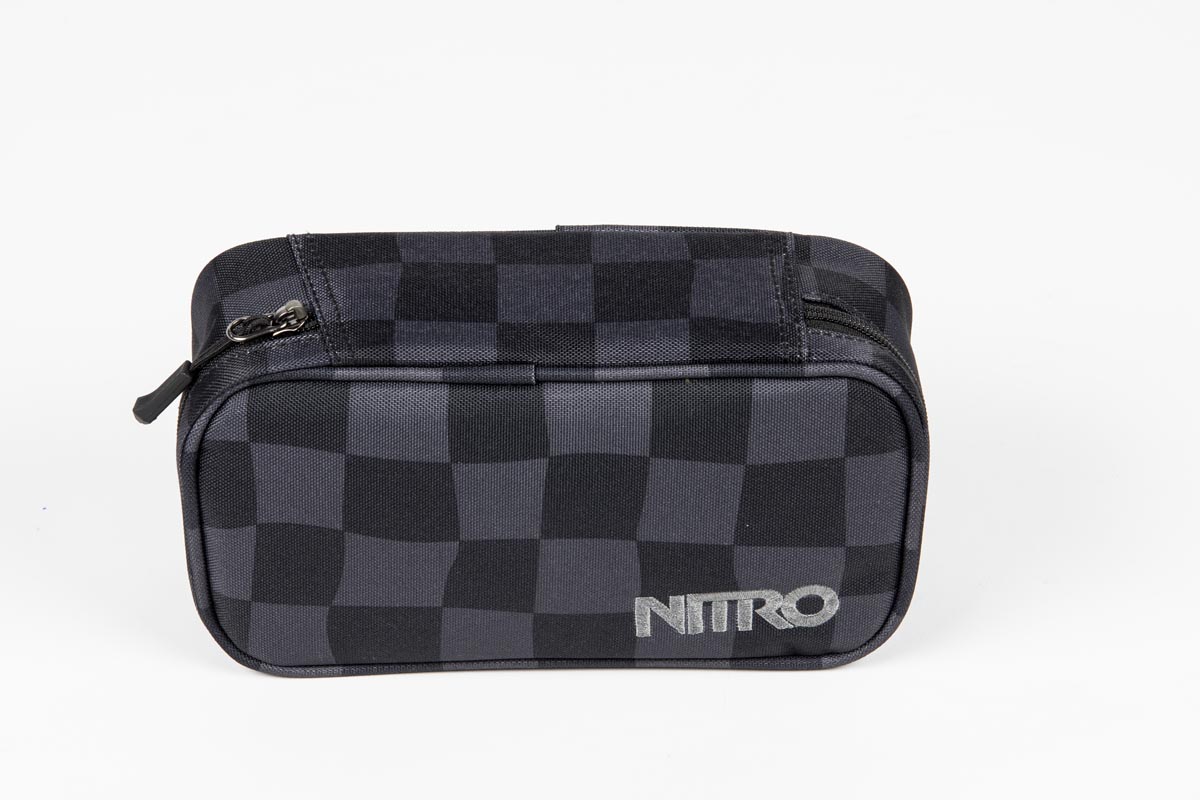 Nitro Unisex Federmäppchen Pencil Case Xl (Black Checker) | el Tschecho  Skateshop