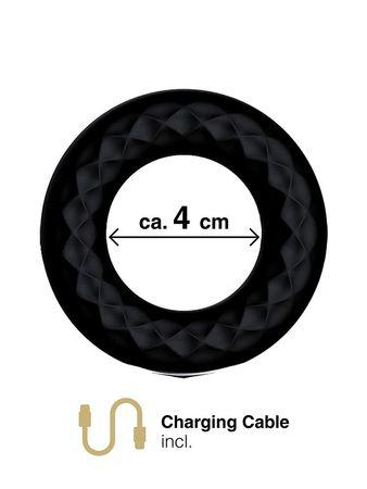Mr. Cock Luxury Line: Vibro-Penisring (40mm), schwarz | Eroso.de