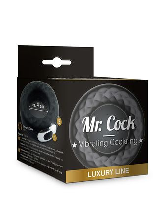 Mr. Cock Luxury Line: Vibro-Penisring (40mm), schwarz | Eroso.de Mr. Cock Luxury Line: Vibro-Penisring (40mm), schwarz | Eroso.de