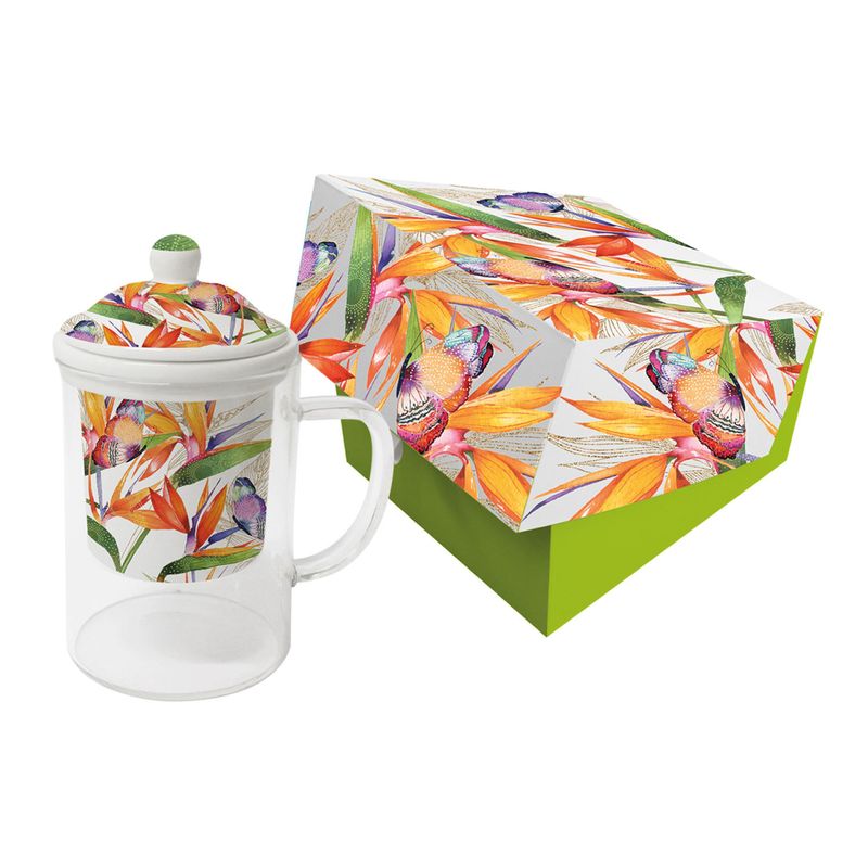 Ppd Teebecher Mit Sieb Tee Becher Teetasse Tasse Glas Porzellan Wild Field 300 Ml 603328