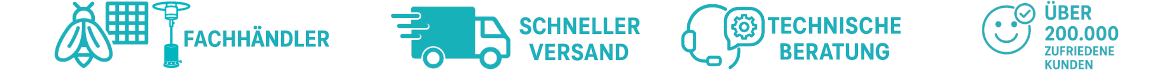 Fachhändler · Schneller Versand · Technische Beratung · Über 200 000 zufriedene Kunden