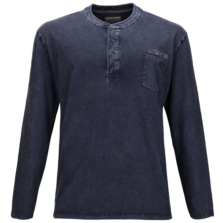 Herren Weiches Rundhals Langarmshirt