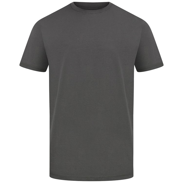 T-Shirt extra lang - Rundhals - dunkelgrau