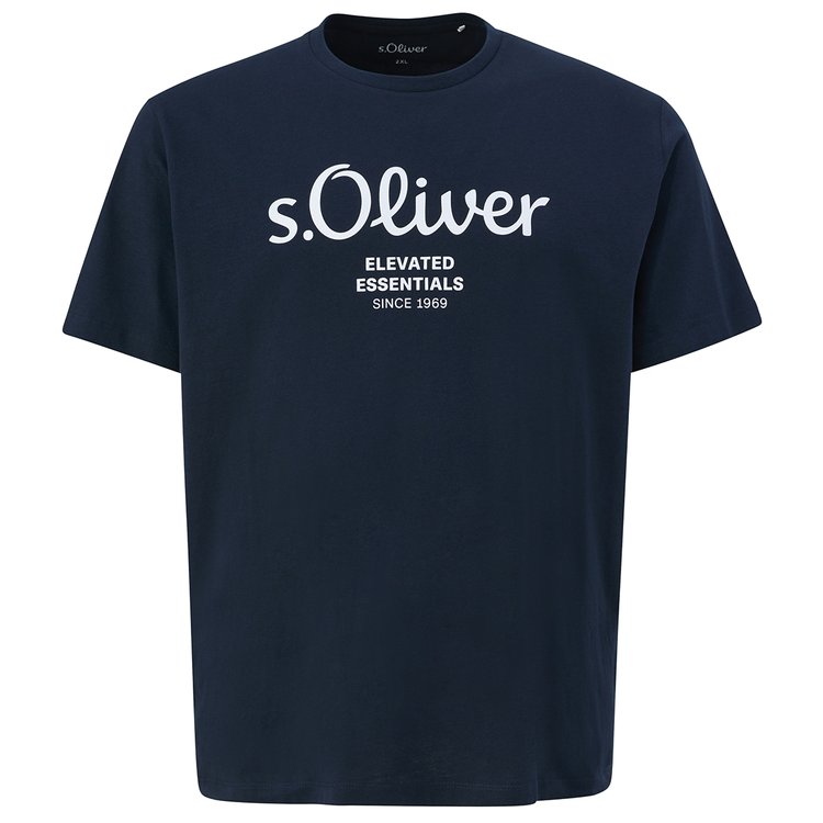 s.Oliver - T-Shirt mit Label-Print - oliv | Miesner