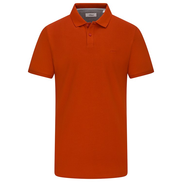 Piqué Poloshirt extra lang - terracotta