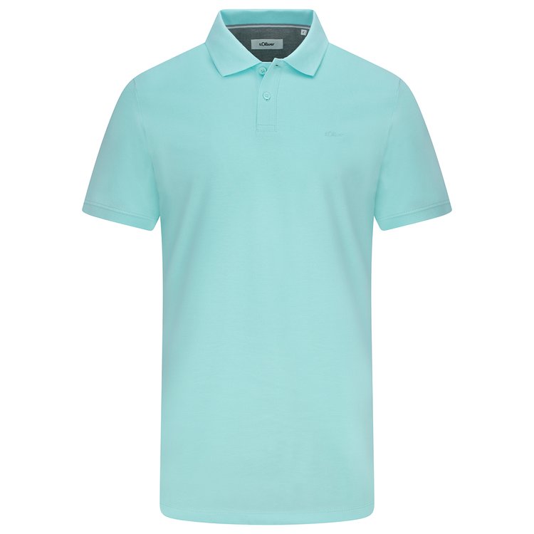 Piqué Poloshirt extra lang - mintgrün