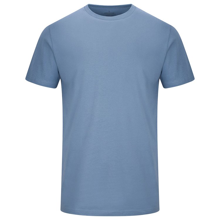 T-Shirt extra lang - Rundhals - blau