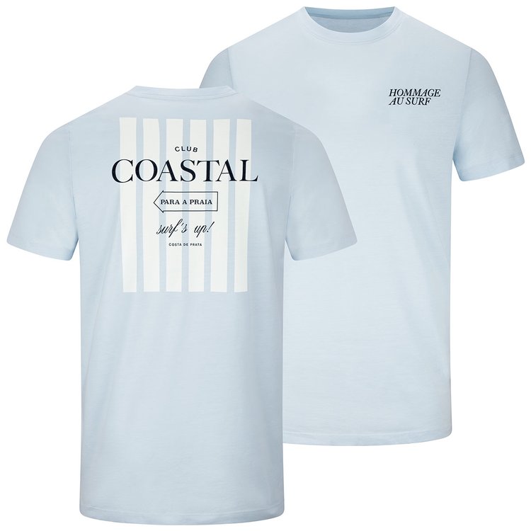 Herren T-Shirt extra lang Rückenprint hellblau in LT, XLT, 2XLT und 3XLT