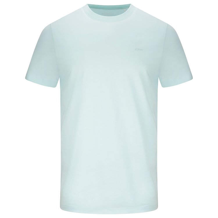 T-Shirt extra long Basic helles mint Rundhals
