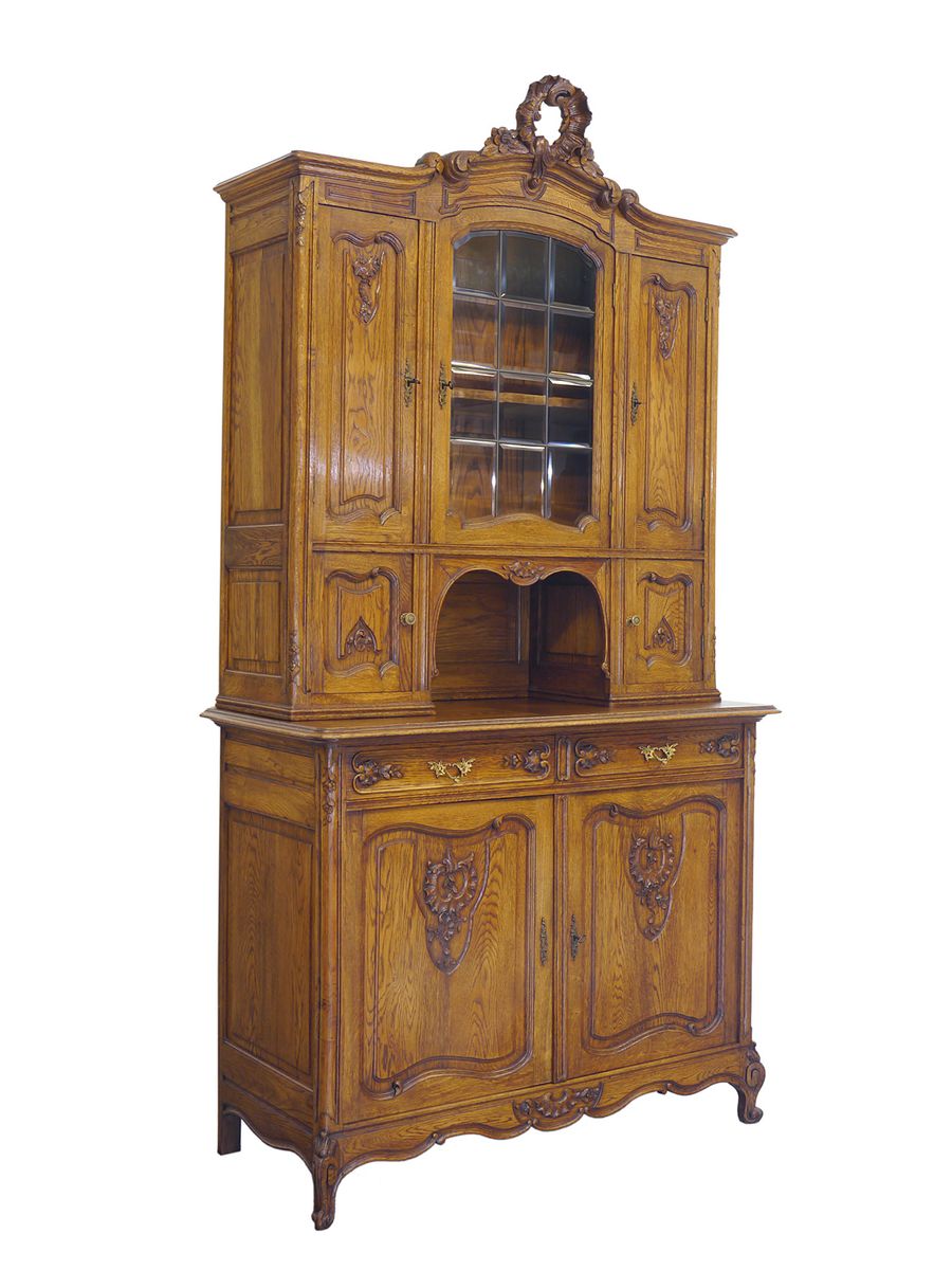 Buffetschrank antik Louis Philippe aus Eichenholz B: 130 cm (10332