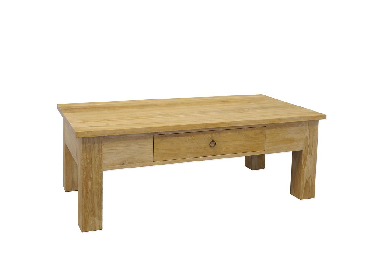 Couchtisch im mediterranen Stil Teakholz massiv (3500) | Antike Möbel | AFG