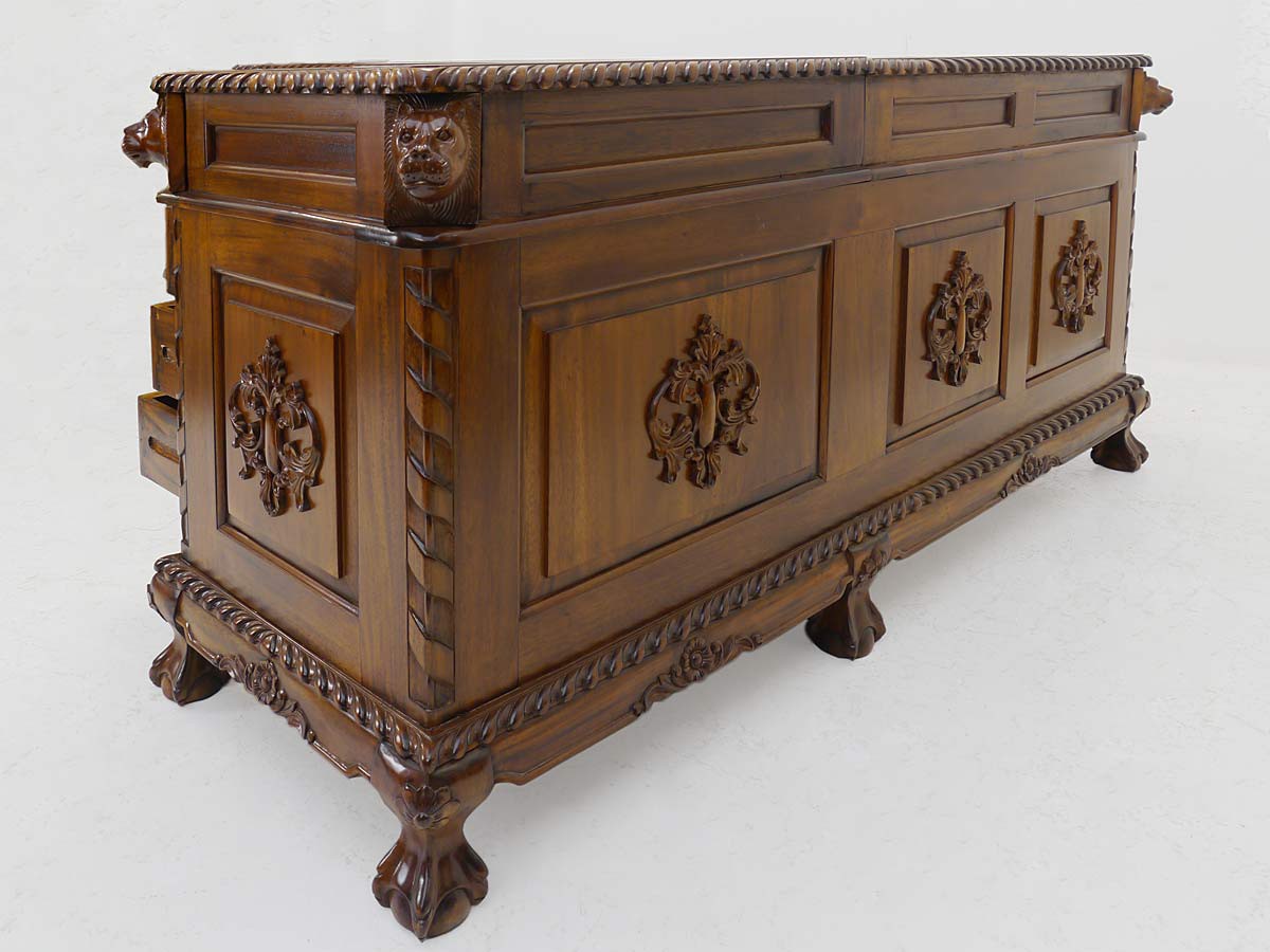 Schreibtisch Eckschreibtisch Büromöbel Partnerdesk Antik Stil