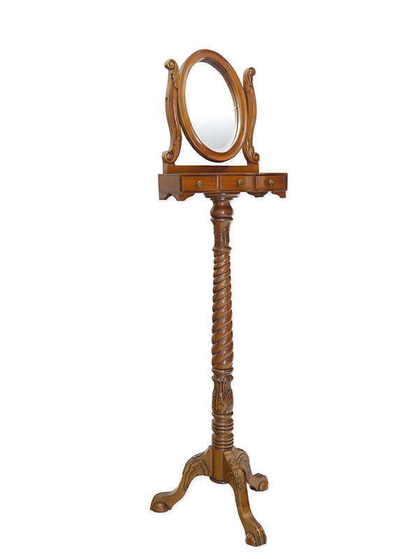 Standspiegel Spiegel Schminkspiegel Rasierspiegel mit Konsole Antik