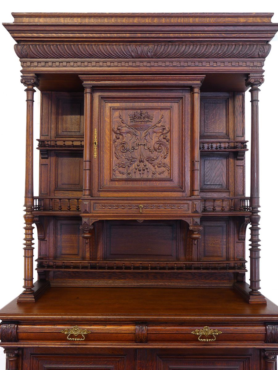 Antikes Esszimmer Grunderzeit 5 Teilig Aus Eiche 9784 Antike Mobel Afg