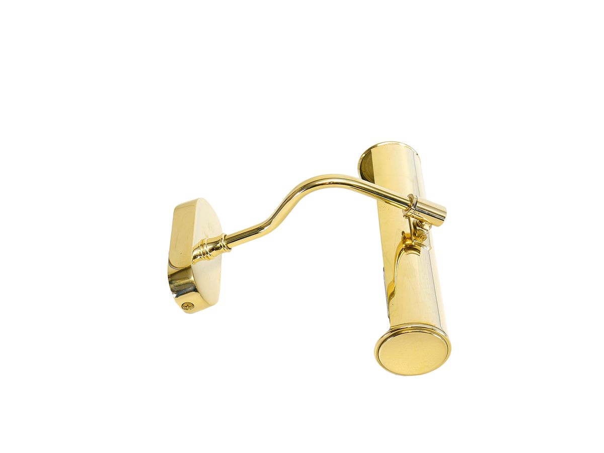 Goldene Wandleuchte in Messing verstellbar B: 20 cm (9816) | Antike
