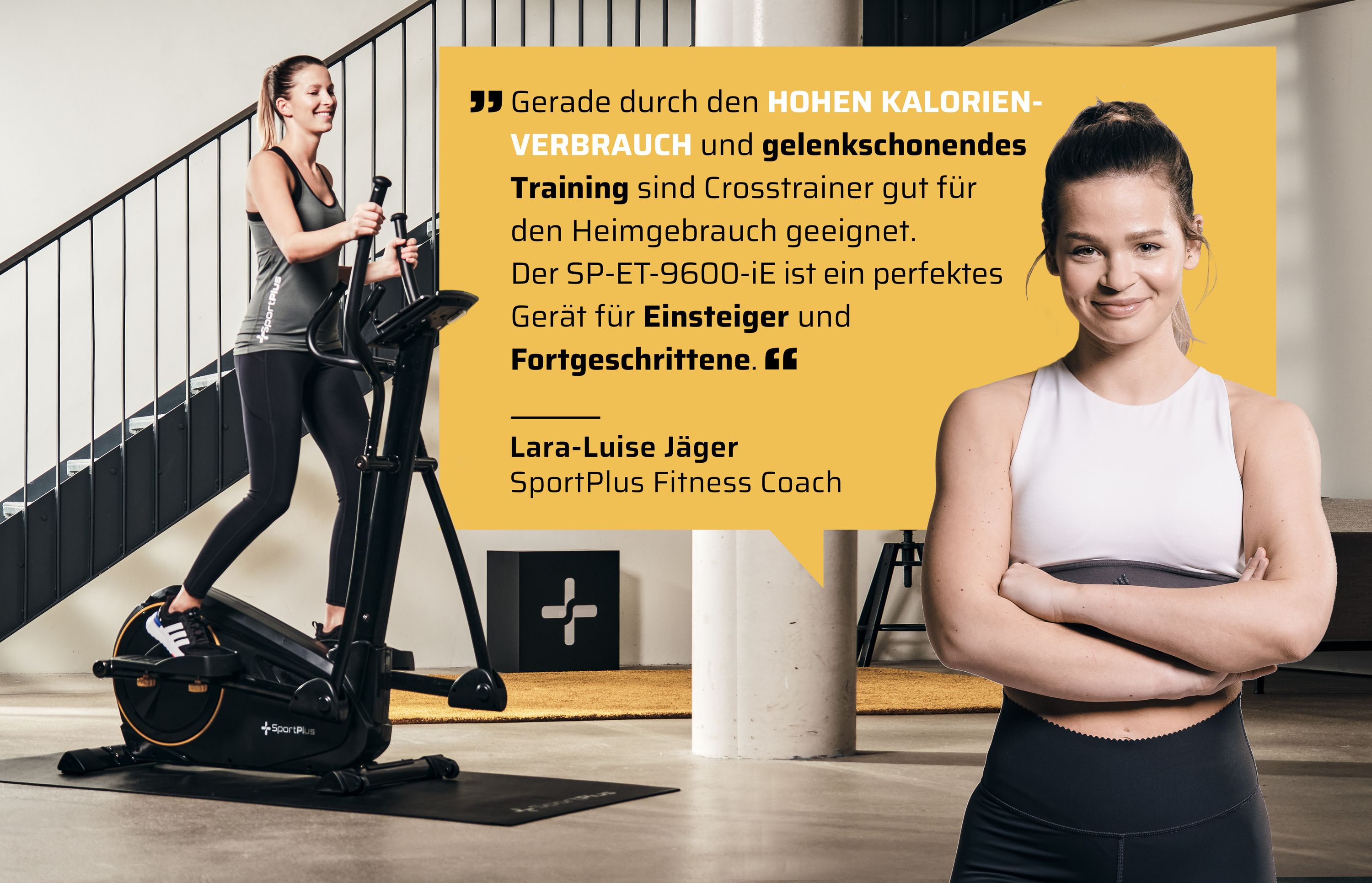 SportPlus Crosstrainer SP-ET-9600-iE – 24 Stufen, 225 Watt, 17 Kg Schwungmasse, Für Zuhause – Bis 150 Kg SportPlus Crosstrainer SP-ET-9600-iE – 24 Stufen, 225 Watt, 17 Kg Schwungmasse, Für Zuhause – Bis 150 Kg