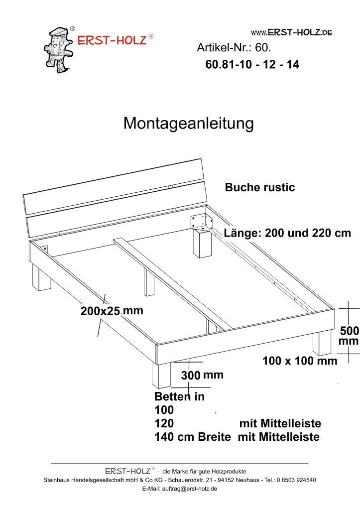 letto matrimonio Futon struttura letto 140x200 cm asticelle