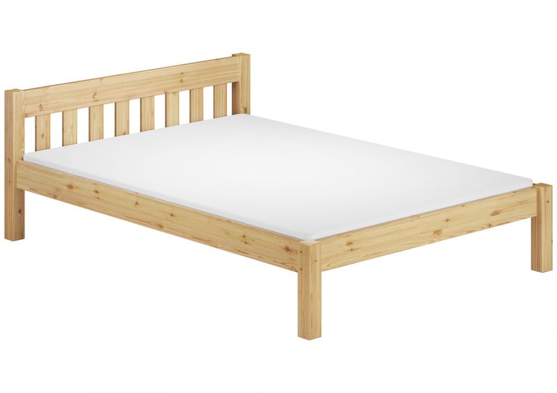 Robusto matrimoniale 160x200 in Pino Eco con assi di legno e 3 utili cassettoni 60.50-16