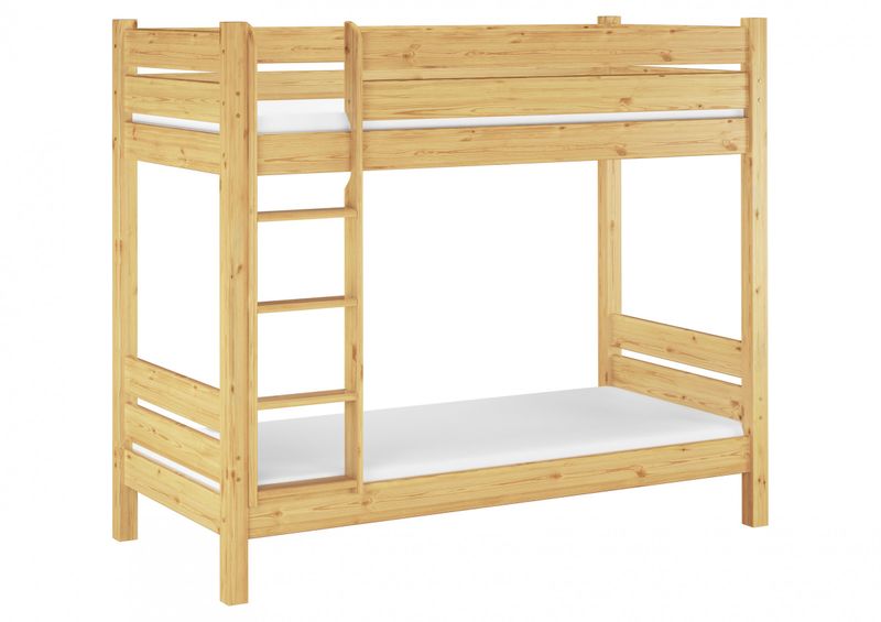Solid Bunk Bed Of Pine Eco 80x200 Also For S With Slats And Solid Bunk Bed Of Pine Eco 80x200 Also