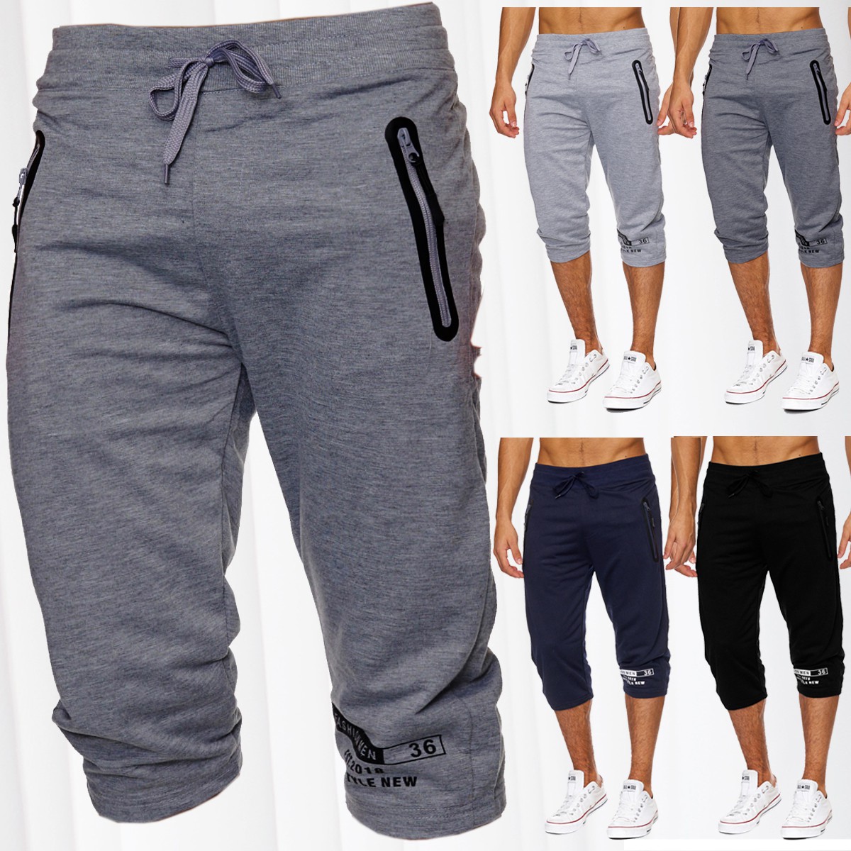 jogginghose die aussieht wie kurze hose