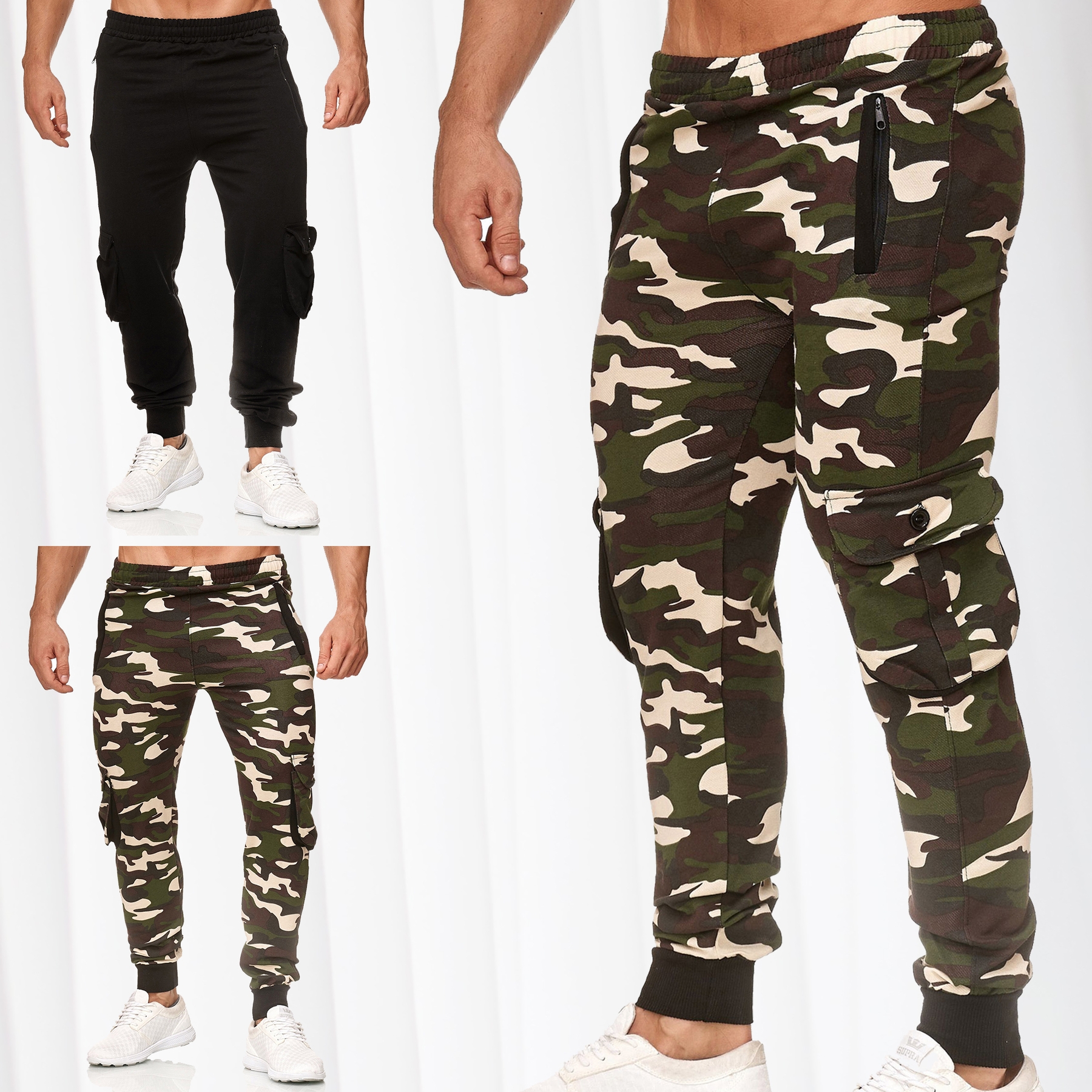 camouflage sweat pants