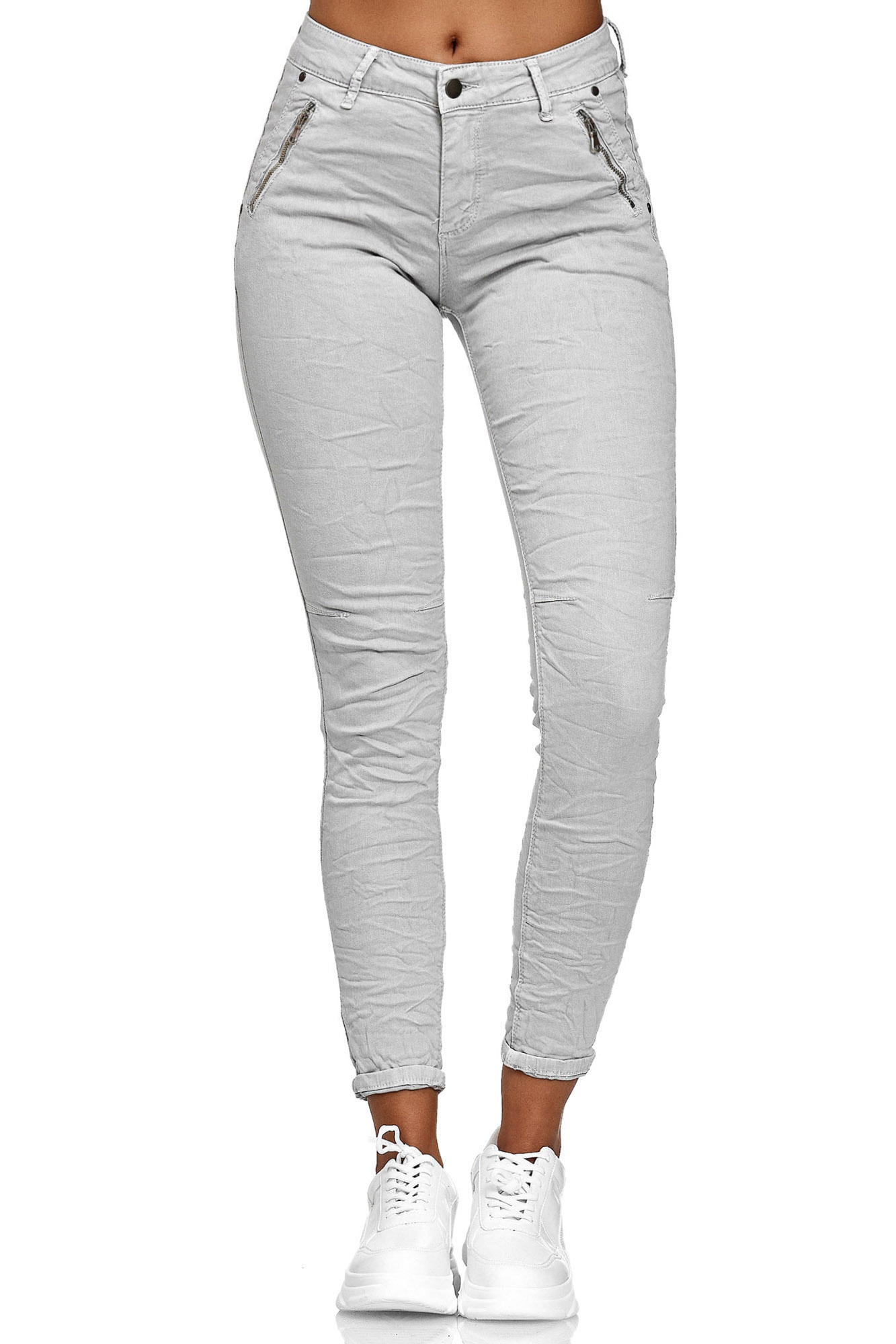 Damen Stoffhose Chino Crinkle Damen Stoffhose Chino Crinkle