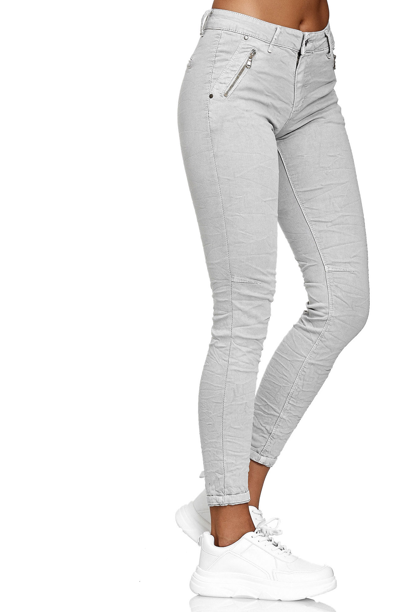 Damen Stoffhose Chino Crinkle Damen Stoffhose Chino Crinkle