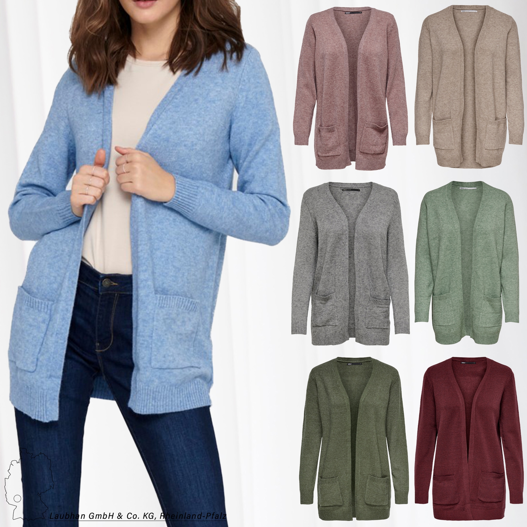 ONLY Damen Kurze Strickjacke Langarm V-Ausschnitt Knitted Cardigan ONLCAROL  NEU | eBay