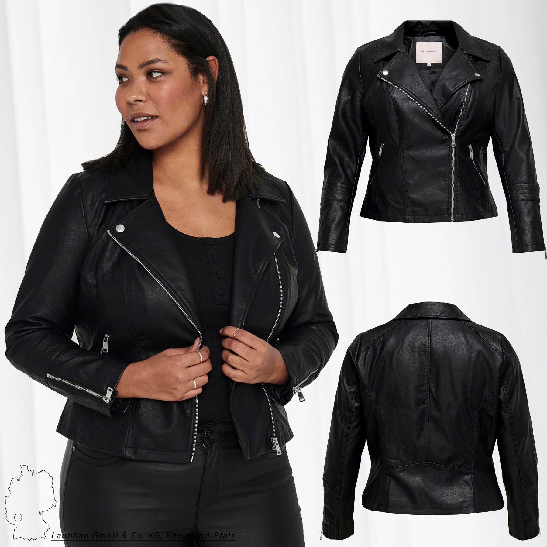 plus size biker jacket