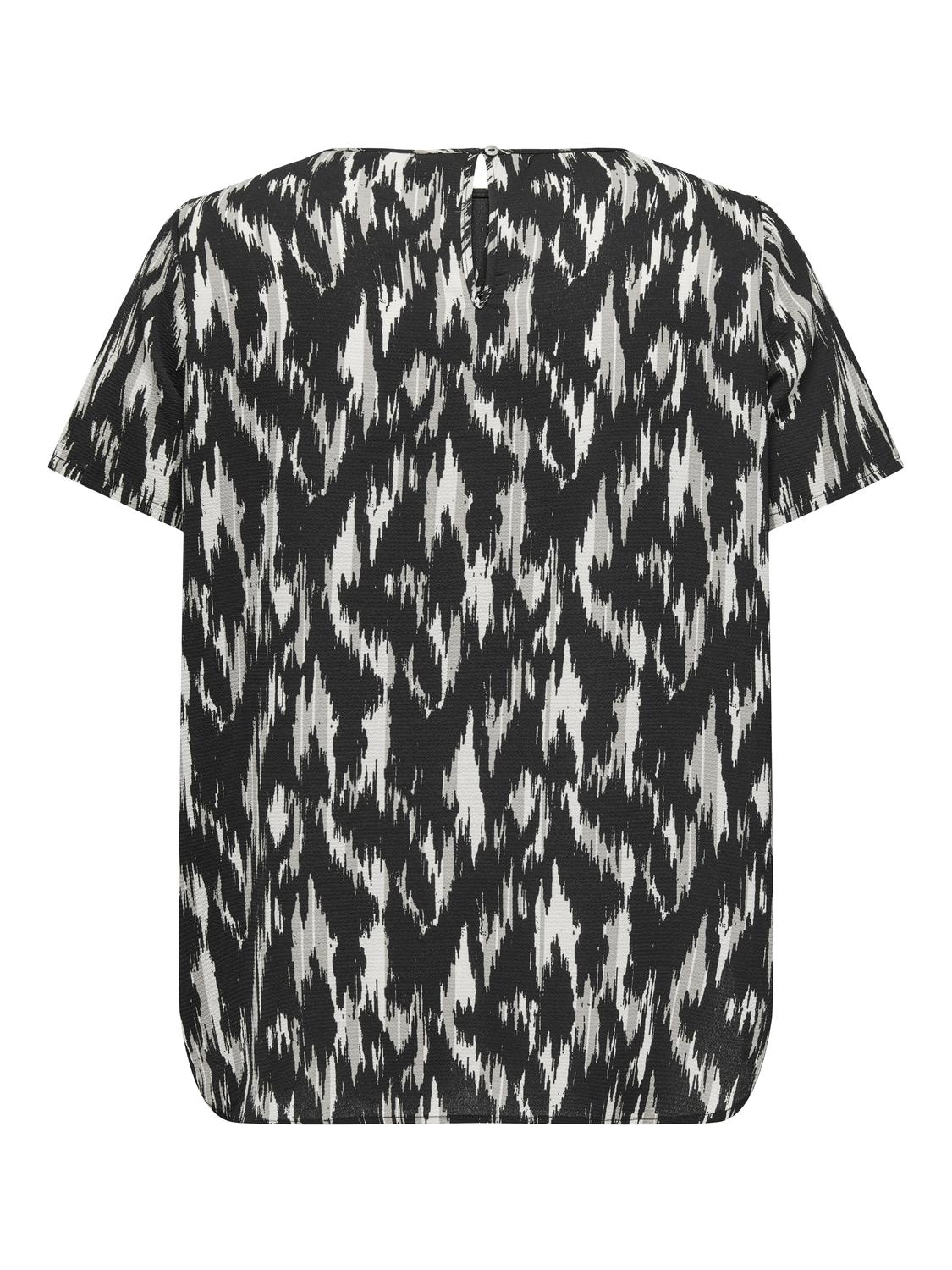 ONLY-CARMAKO_All-year_4592633_15218353_2.jpg Kurzarm Damen Design Bluse Curvy Plus Size Shirt Große Größen Übergröße