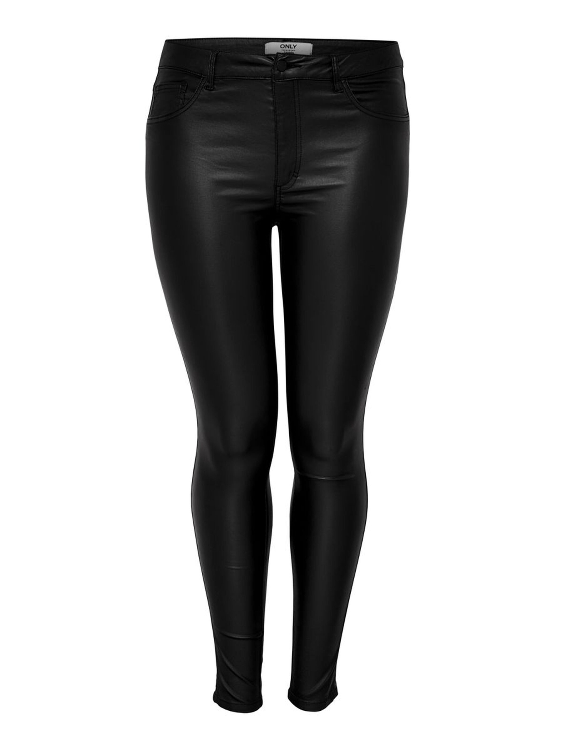 Coated Skinny Hose Leder Optik Stretch Curvy Pants Übergrößen Plus Size | Stretchhosen