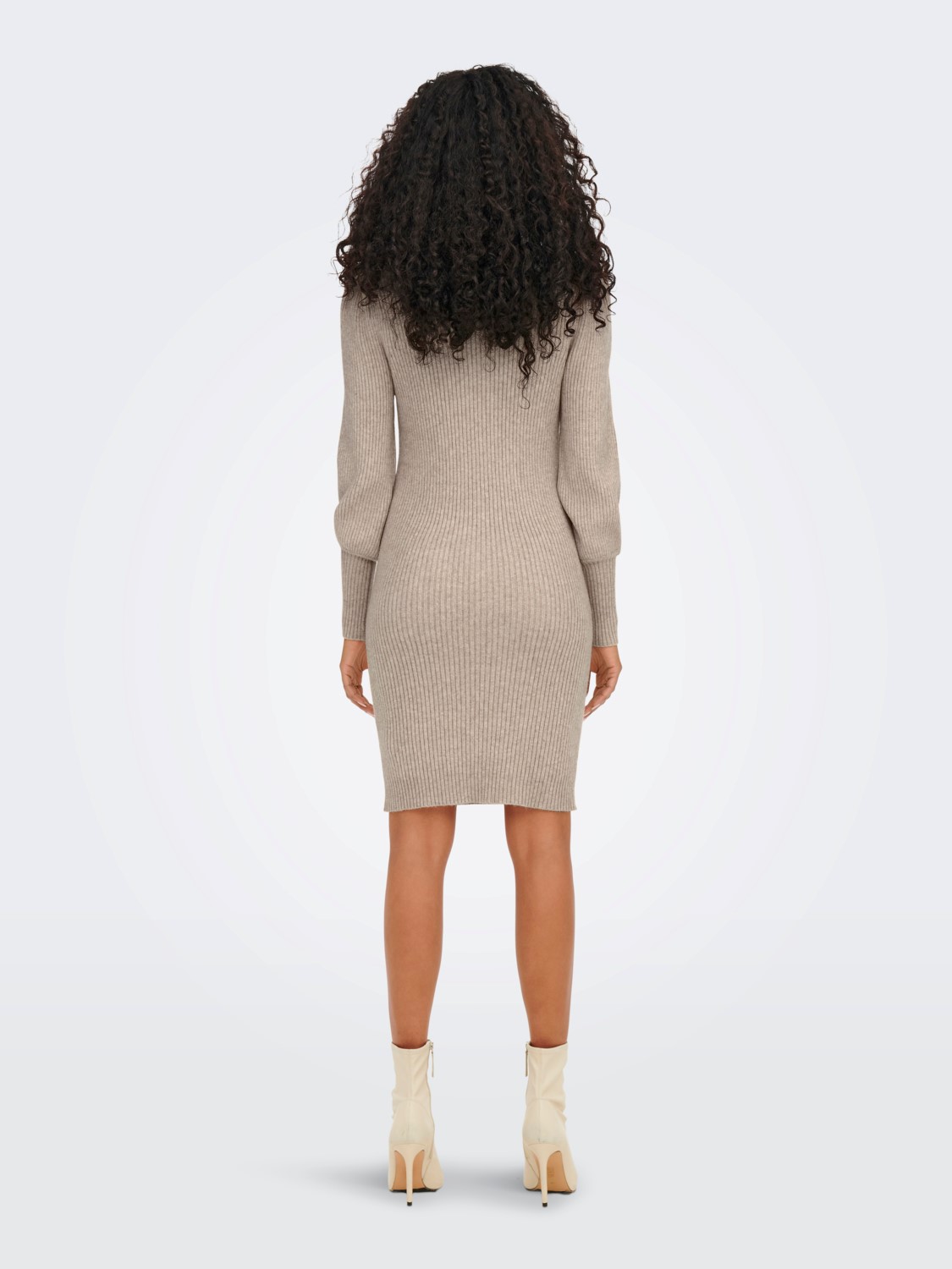 Langarm Strickkleid Mini Pullover Dress Stehkragen Shirt ONLKATIA Langarm Strickkleid Mini Pullover Dress Stehkragen Shirt ONLKATIA