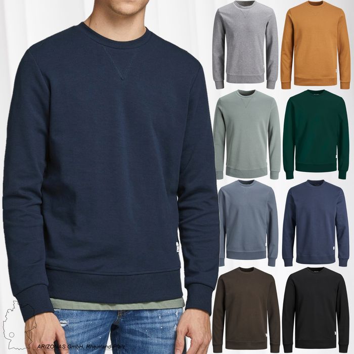 Felpa Lavoro Ufficio Felpa Uomo Comeor 2 Pezzi - Maglione Senza Cappuccio, Nero E Blu Scuro, Taglia L Maglione Casual Uomo - Foto 3