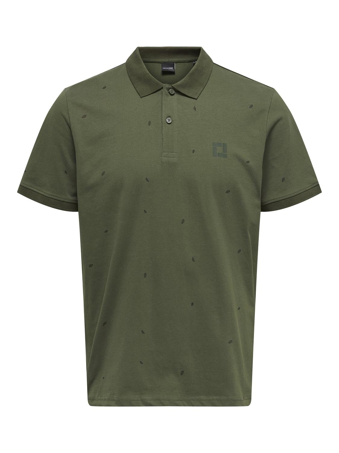 ONLY&SONS_Springsummer_4426092_22028867_copy.jpg Poloshirt aus Baumwolle Klassisches Kurzarm Polohemd
