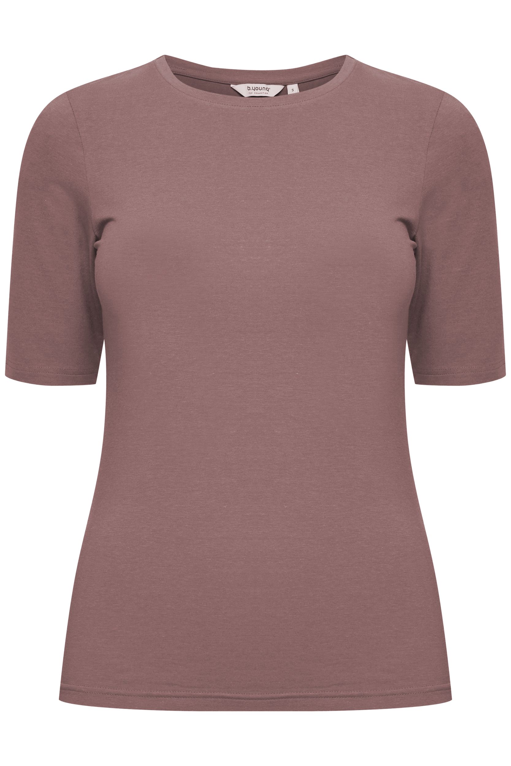 T-Shirt Slim Fit Ellenbogen-Länge Rundhalsausschnitt T-Shirt Slim Fit Ellenbogen-Länge Rundhalsausschnitt