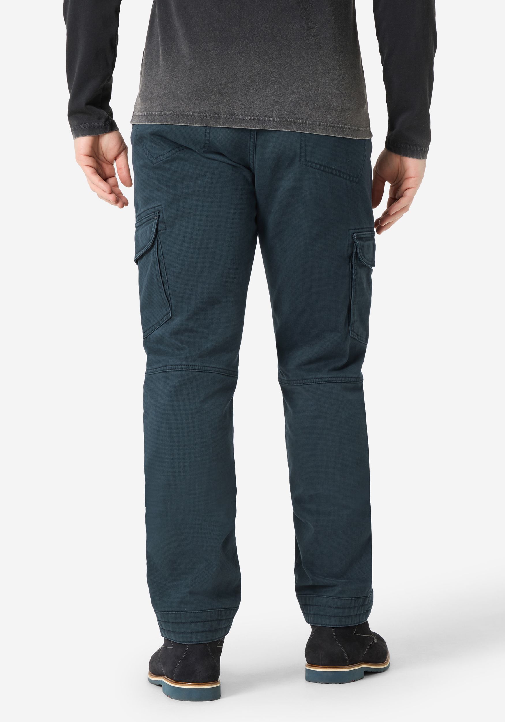 26-10011-10-3107_3695_4.jpg Cargohose Regular Fit Taschen Baumwolle Reißverschluss