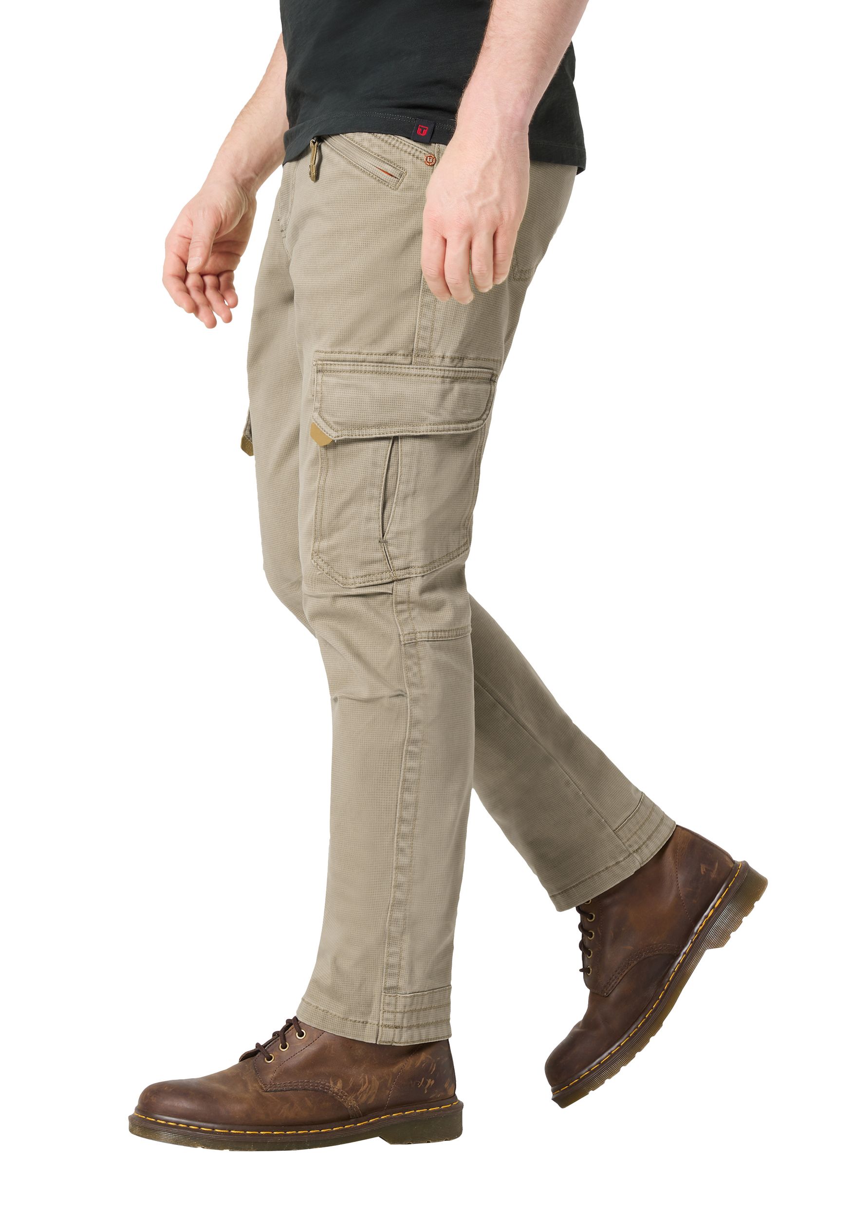 26-10011-10-3107_6105_3.jpg Cargohose Regular Fit Taschen Baumwolle Reißverschluss