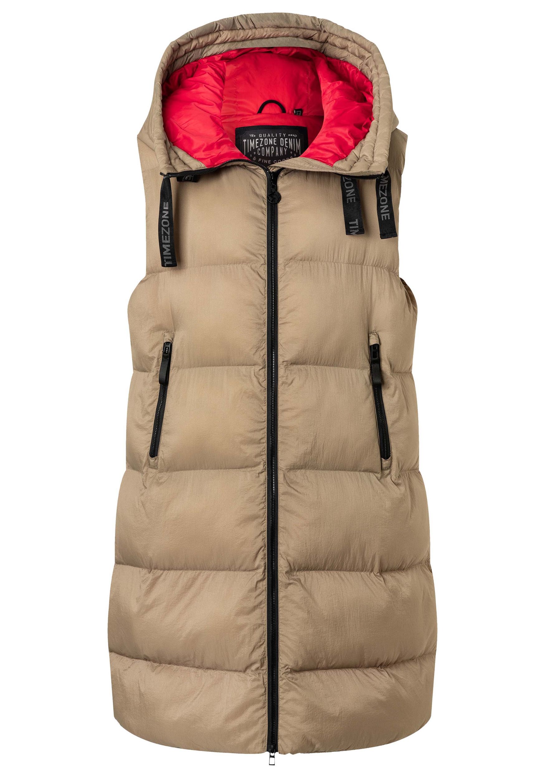 TIMEZONE-Gmb_222_2080_19-10048-01-8005.jpg Puffer-Weste lang Kapuze wasserabweisend ultraleicht