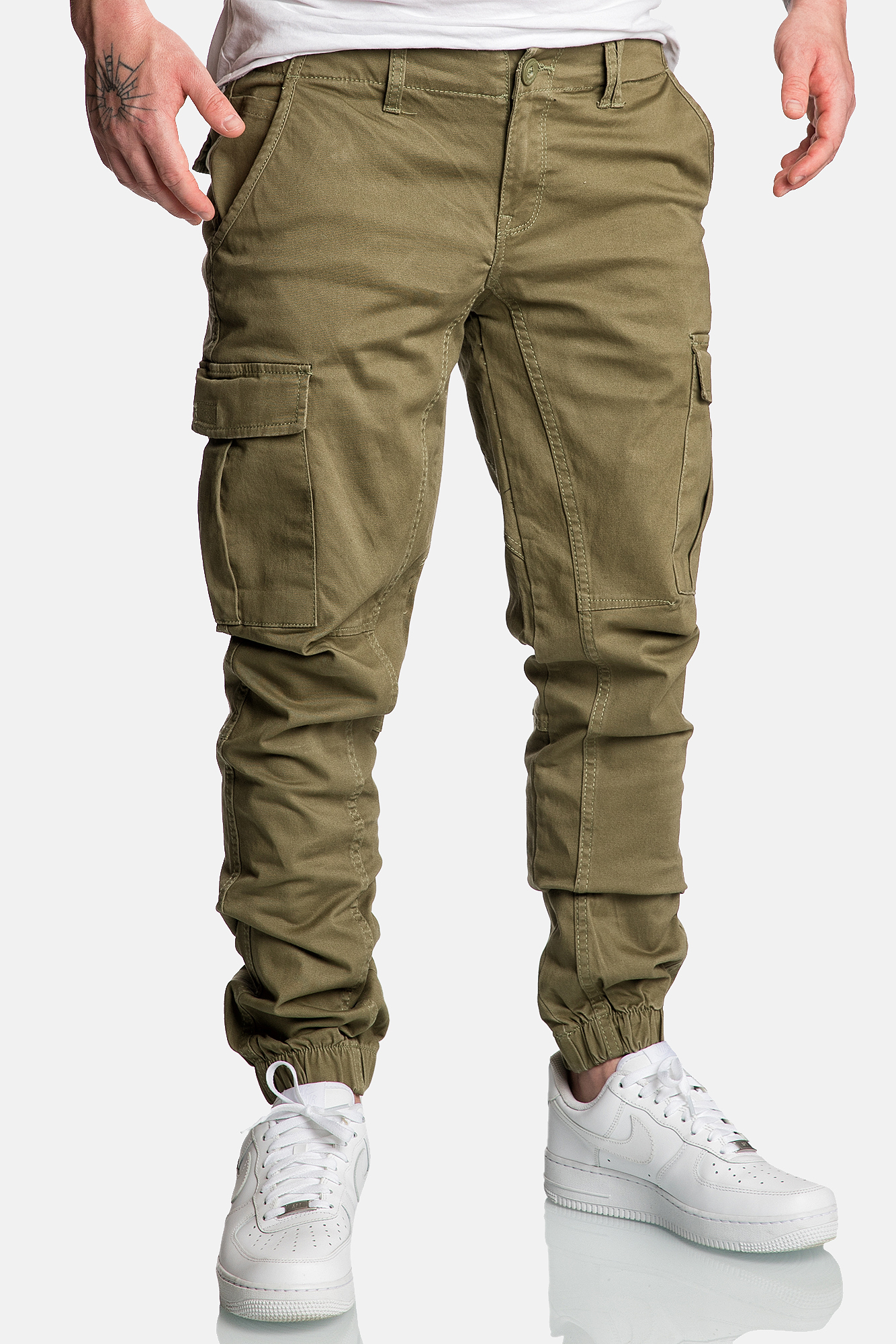 Cargo Jogger Pants Stretch Chino Hose A&S Cargo Jogger Pants Stretch Chino Hose A&S